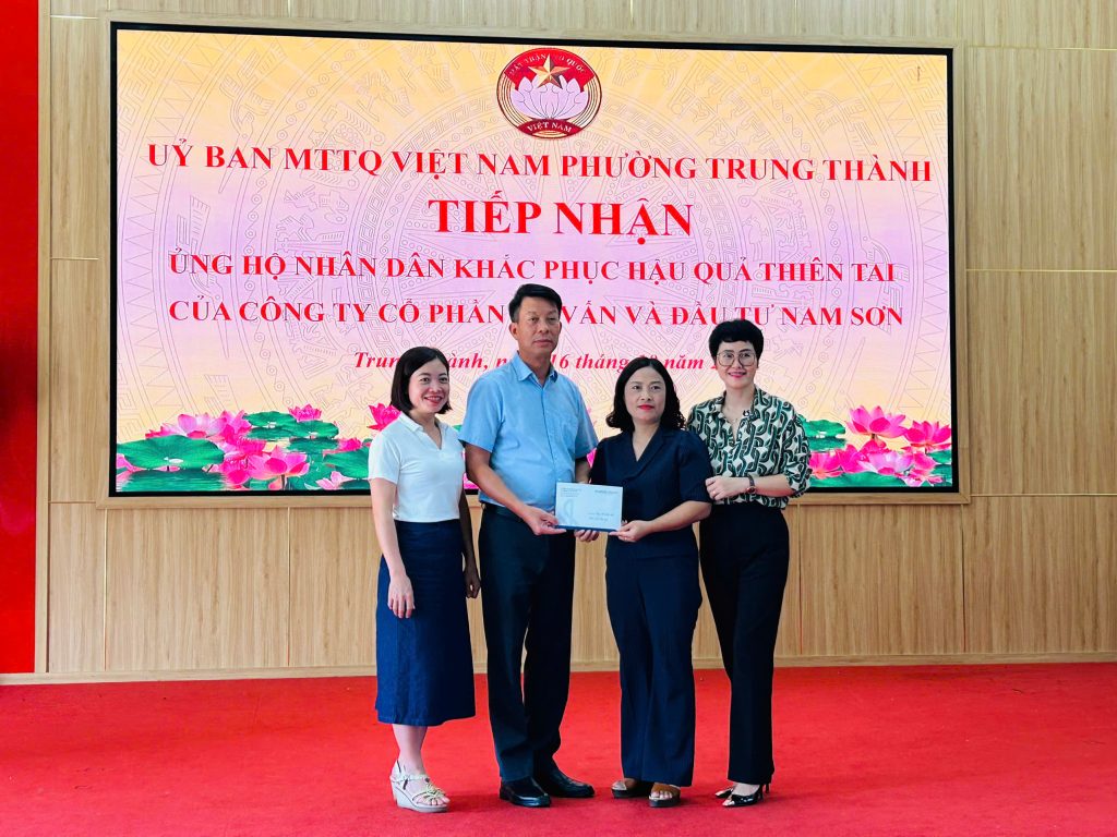 Ủng hộ đợt lũ vào tháng 10 tại Phường Vạn Xuân và Phường Trung Thành ở Thái Nguyên